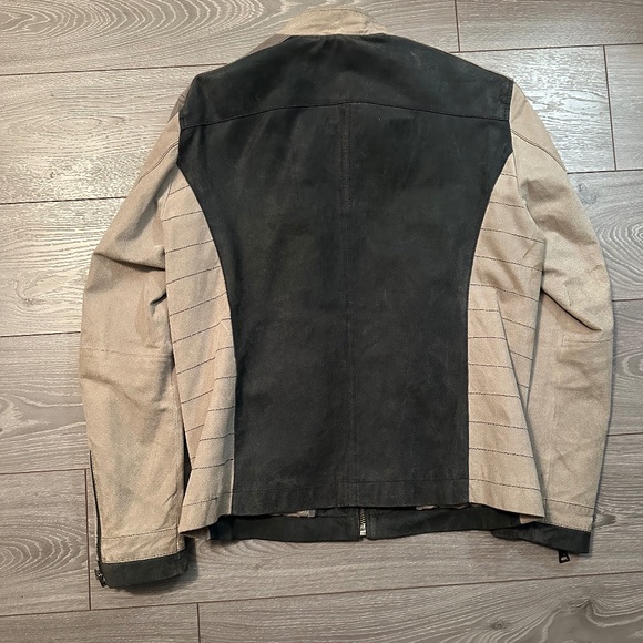 Danier High-Quality Three-Tone Moto Jacket - Picture 3 of 4